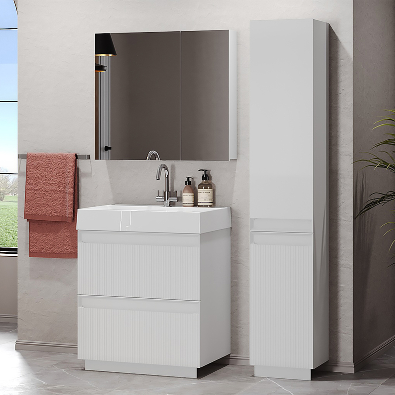 Тумба Базель Н 80-02, Белый матовый (18) Тумба Базель Н 80-02, Белый матовый (18)