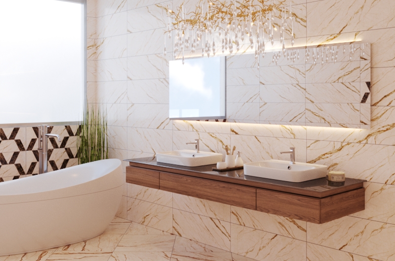 Идеи интерьера ванной комнаты в современном стиле в 2022 году