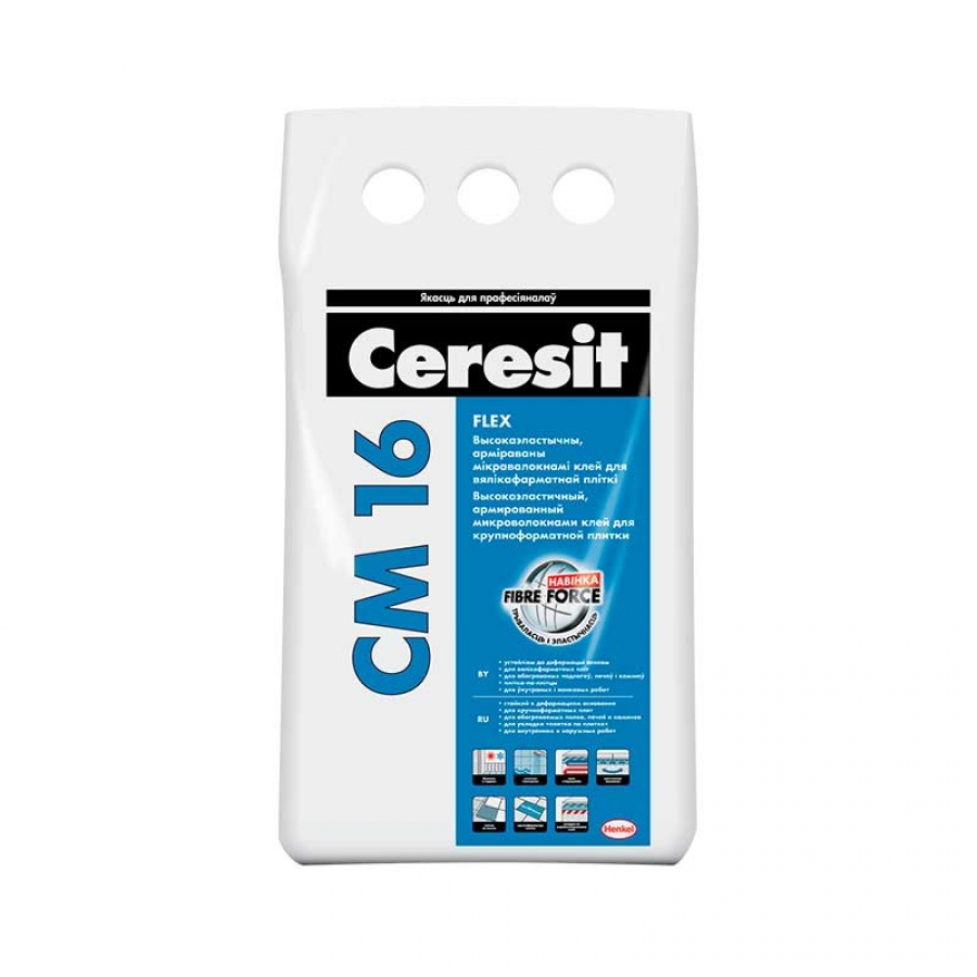Клей для плитки Ceresit СМ 16 5кг - изображение 1
