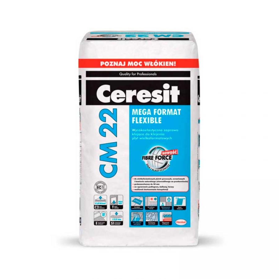 Растворная смесь сухая облицовочная, цементная Ceresit CM 22, 25кг  - изображение 1