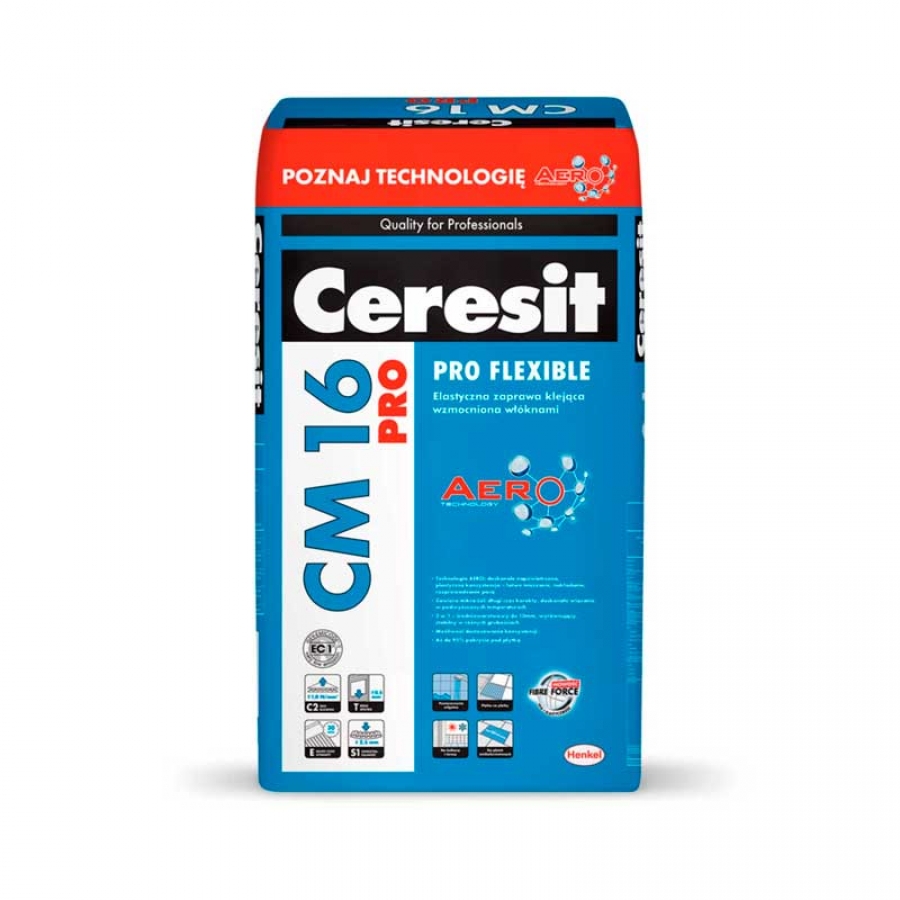 Растворная смесь сухая облицовочная, цементная Ceresit CM16 PRO, 20кг  - изображение 1