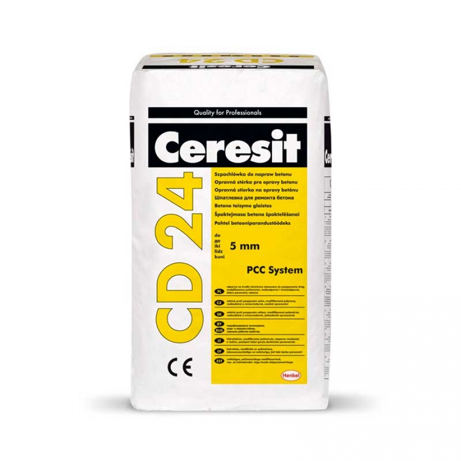 Шпатлевка для ремонта бетона Ceresit СD24, 25кг - изображение 1