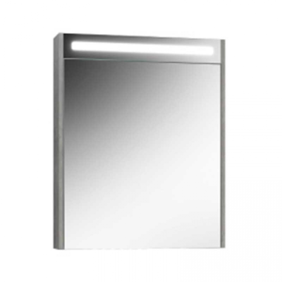 Шкаф навесной зеркальный Нёман ВШ 65 Бетон светлый - изображение 1