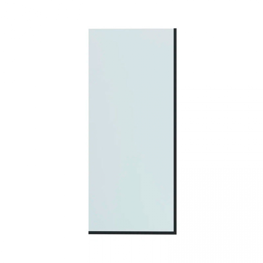 Шторка для ванны BENETTO 1400х600, прозрачное стекло, профиль черный матовый, BEN-403_BL_C 600 - изображение 1
