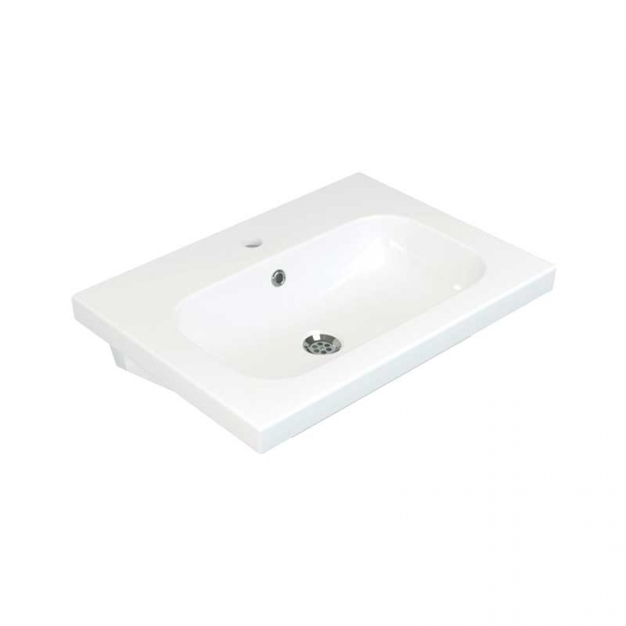 Умывальник Керамин Эридан 60 ФС мебельный с отверстием белый - изображение 1 Умывальник Керамин Эридан 60 ФС мебельный с отверстием белый - изображение 1