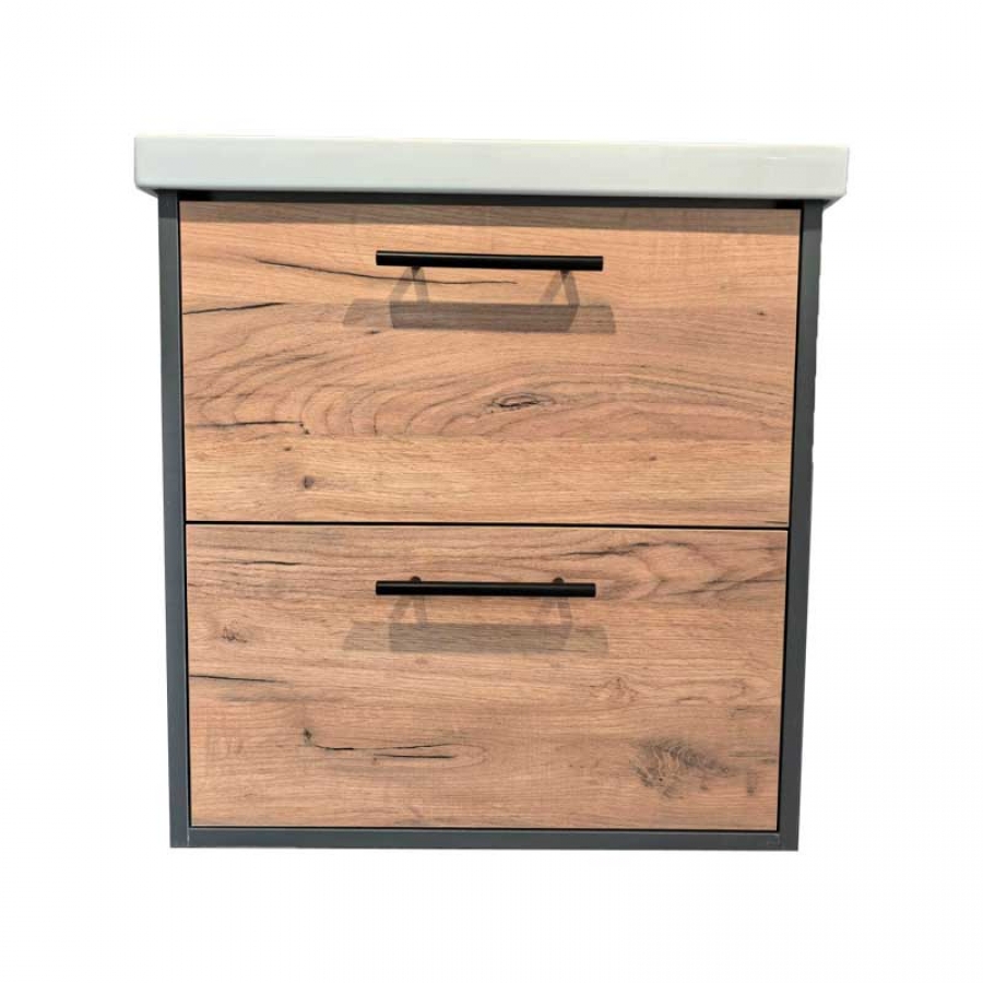 Комплект умывальник Керамин Тобаго 60 ФС + тумба Смайл 60