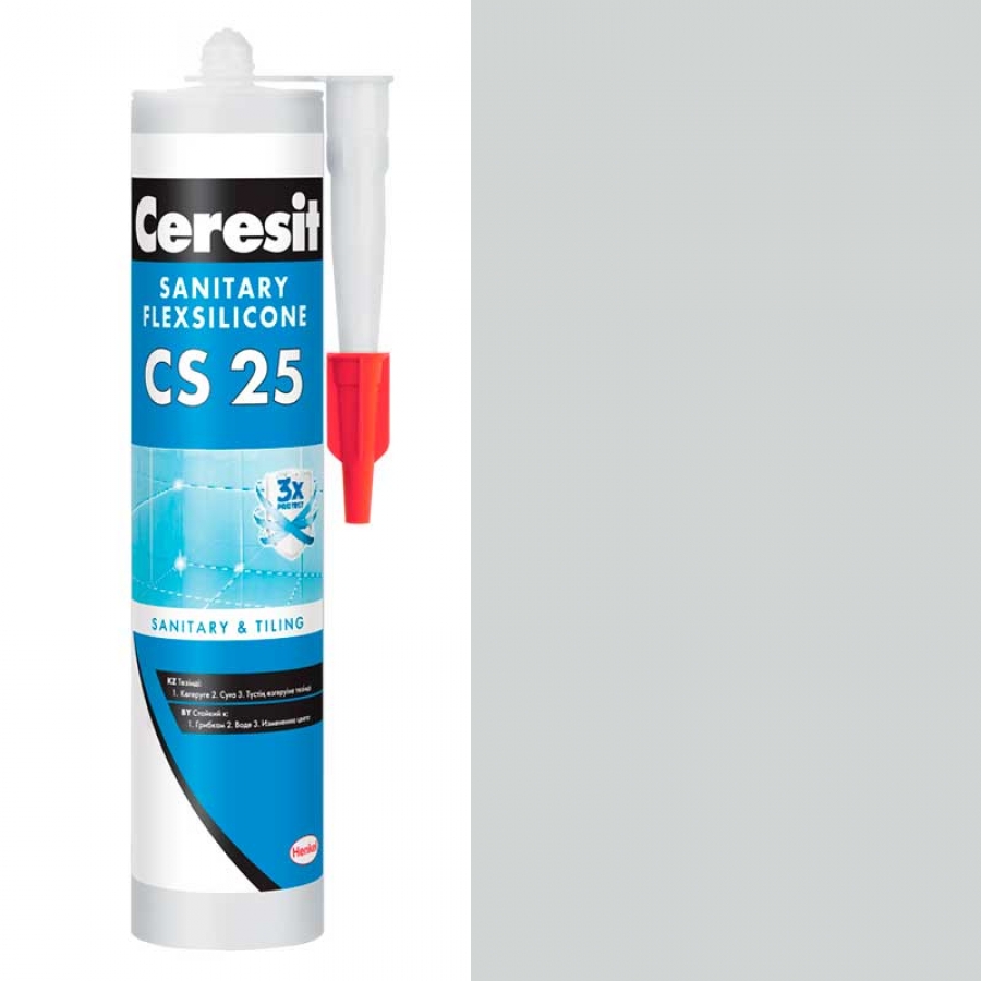 Силикон санитарный CERESIT CS 25 манхеттен (10), 280 мл. - изображение 1