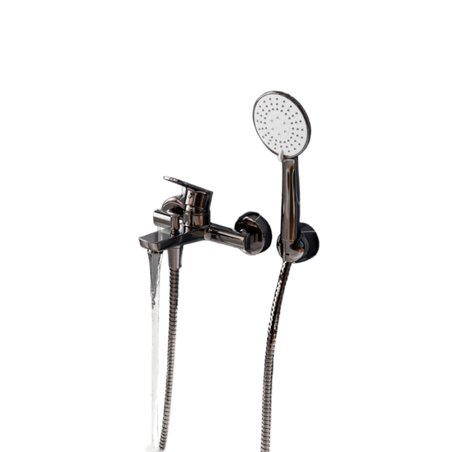 Смеситель Dill 6101 для ванны с коротким изливом (в компл. шланг и лейка 3-функц) - изображение 1