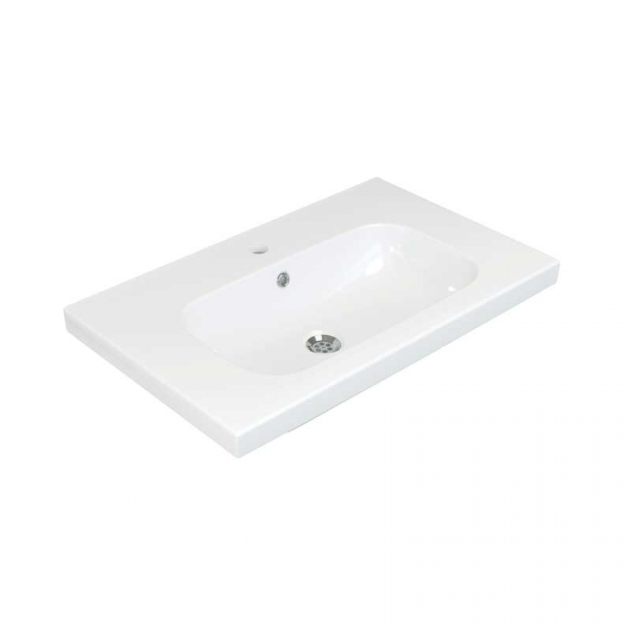 Умывальник Керамин Эридан 50 ФС мебельный с отверстием белый Умывальник Керамин Эридан 50 ФС мебельный с отверстием белый