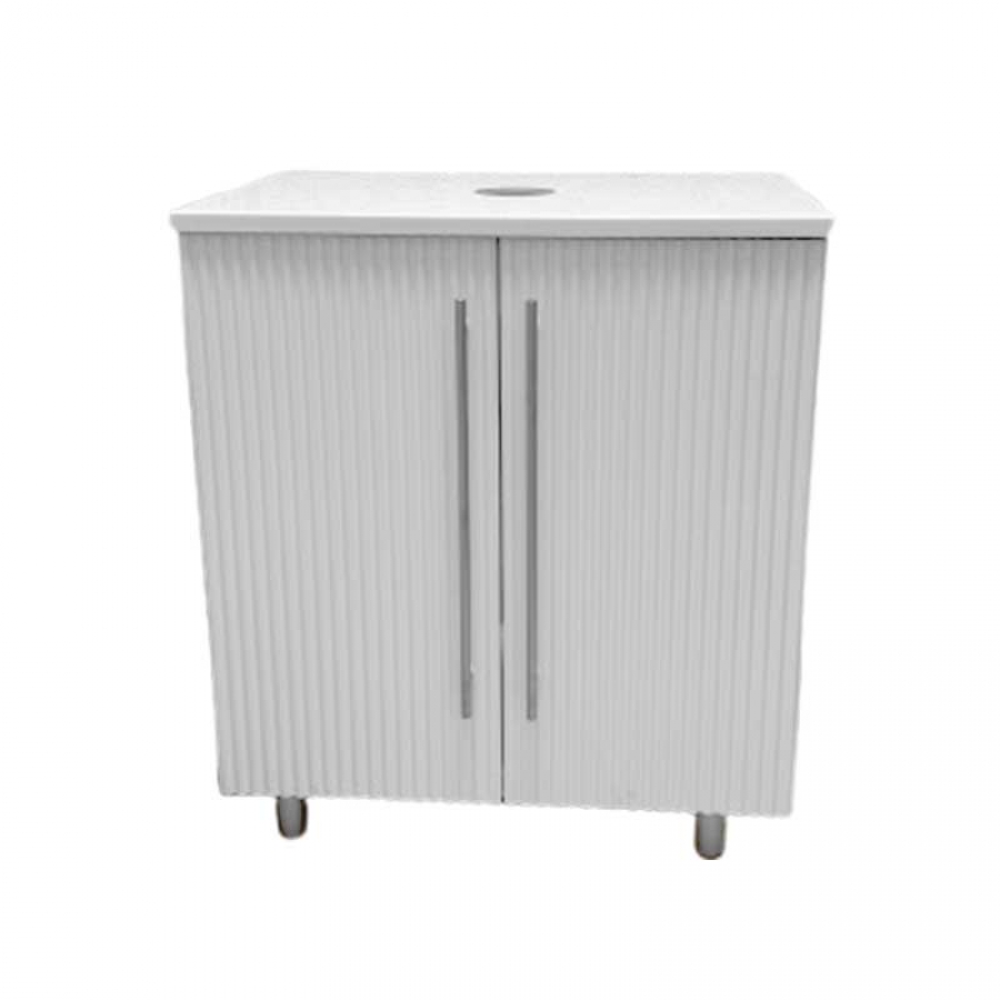 Тумба GARDA GLORY 83_800 2 двери, арт.28.83.800.PVC, бел.гл. - изображение 1