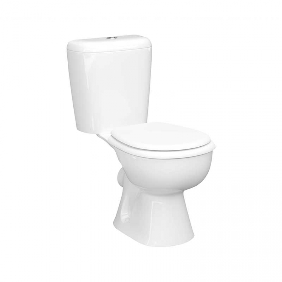 Напольный унитаз-компакт Керамин Гранд-N Инкоэр двухрежимный Боковой подвод (с мягким сиденьем) - изображение 1