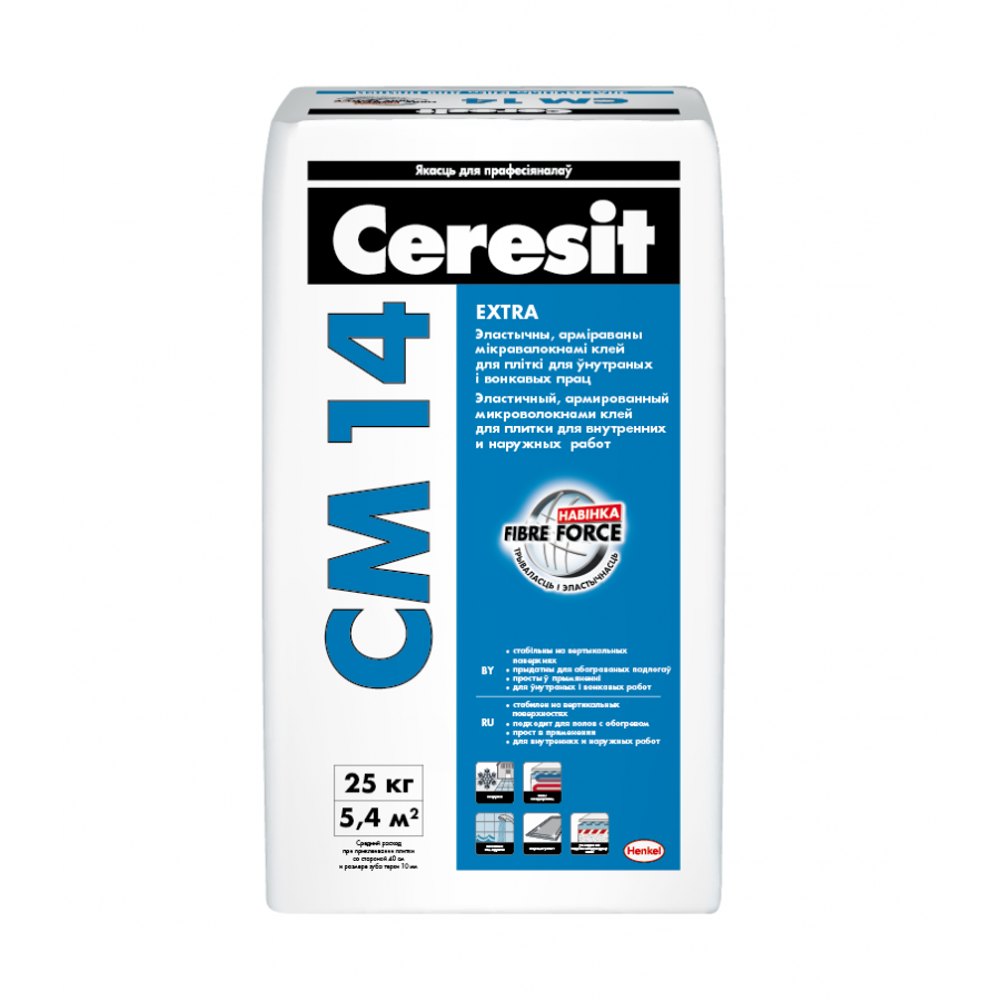 Клей для плитки Ceresit СМ 14 25 кг - изображение 1