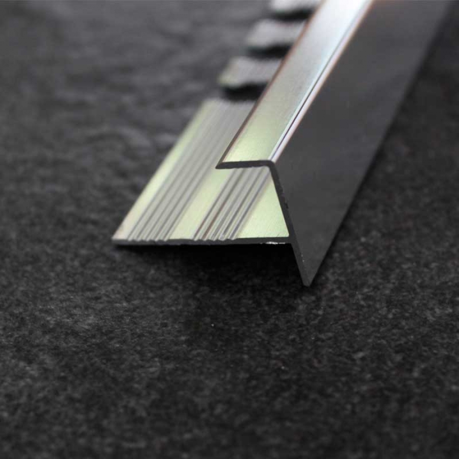 Уголок алюминиевый POLVEKA F-образный 10 мм серебро 2,7м. - изображение 1