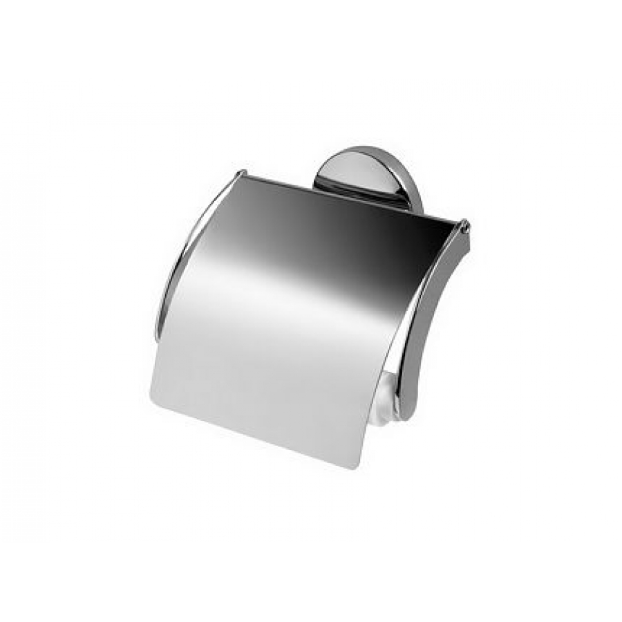 Держатель туалетной бумаги Bisk Chroma 01425 с крышкой серый - изображение 1