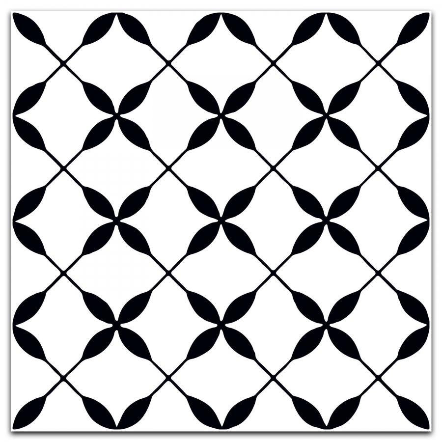 Керамогранит Керамин Неро-Бьянко 5Д тип 6 200х200