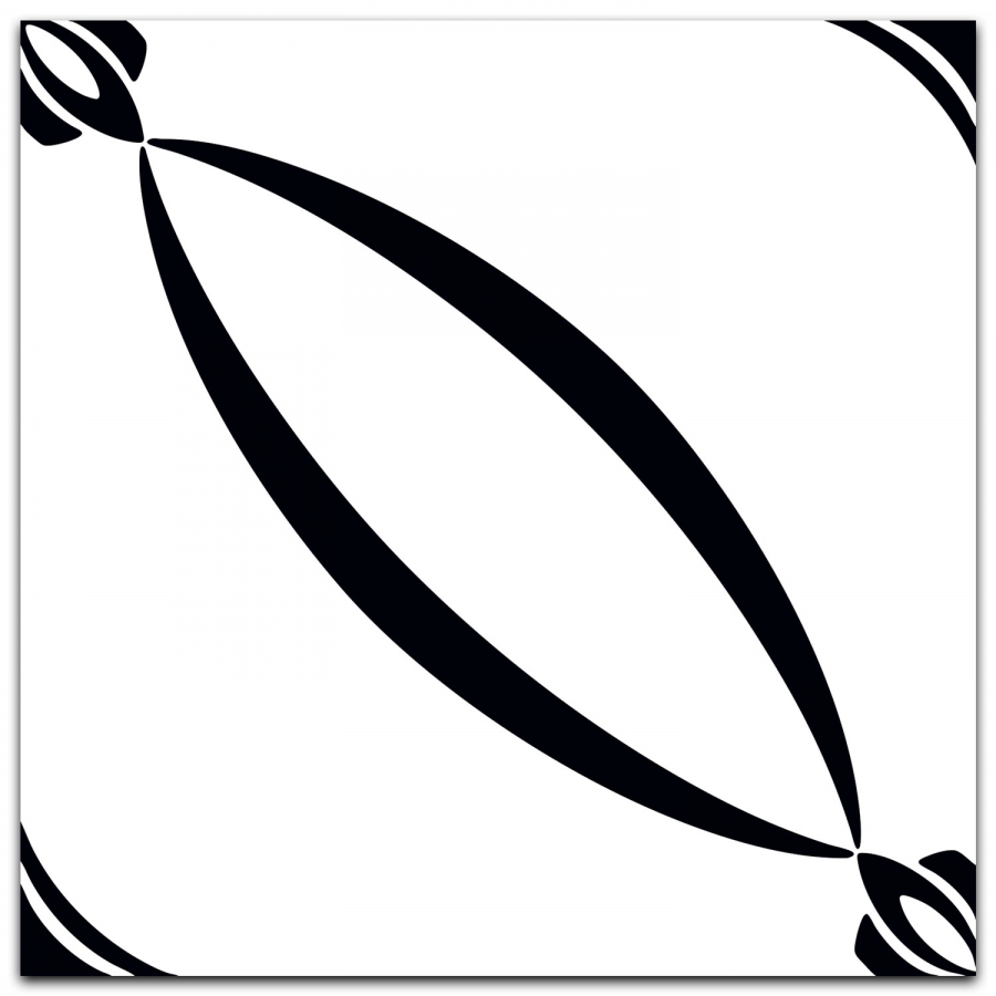 Керамогранит Керамин Неро-Бьянко 5Д тип 3 200х200