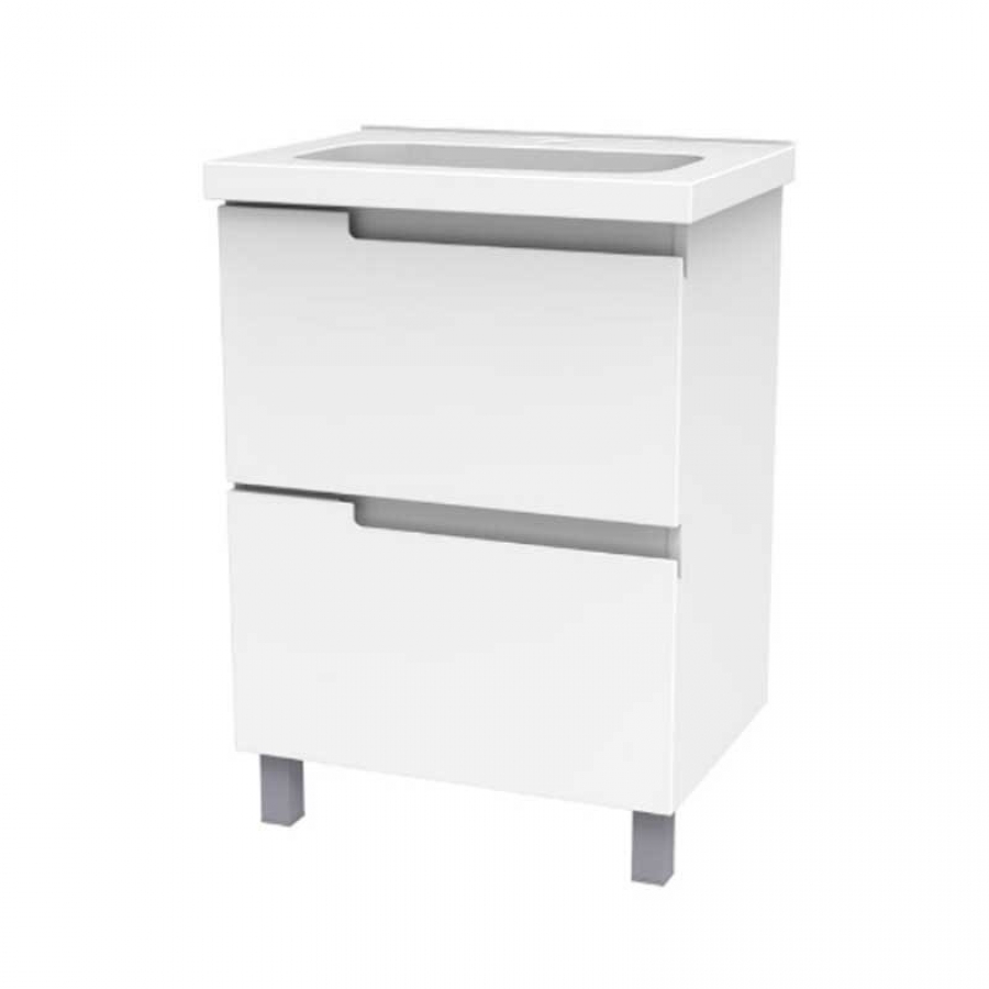 Тумба Сицилия 80 белый глянец - изображение 1