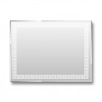 Зеркало 800*600 прямоугольное с фацетом и пескоструйной обработкой Арт. 8с-Д/048 - изображение 3