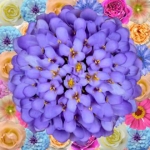 Декор Цветы 200х200 - изображение 2