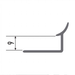 Профиль алюминиевый 357-02М 2,7м золото, арт. 357-02М - изображение 4