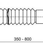Гибкое соединение Alcaplast 5/4"×32/40 металл - изображение 2