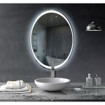 Зеркало Алмаз-Люкс бытовое навесное с подсветкой 770*570  ЗП-80 - изображение 2