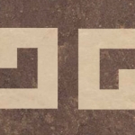 Керамогранит Керамин Меандр ковры для пола из резанных плиток 600х200 - изображение 1
