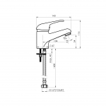 Смеситель для умывальника P-18 Star (Rubineta, Литва) - изображение 2