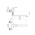 Смеситель для ванны P-12/C Star (Rubineta, Литва) - изображение 2 Смеситель для ванны P-12/C Star (Rubineta, Литва) - изображение 2