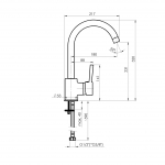 Смеситель для кухни Ultra-33 St (Rubineta, Литва) - изображение 2