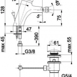 Смеситель для биде Topaz 4017-015-0 (Armatura, Польша) - изображение 2
