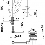 Смеситель однорычажный для умывальника Topaz 4012-815-0 (Armatura, Польша) - изображение 2