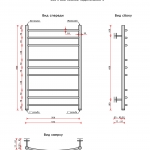 Полотенцесушитель водяной Ростела D Свирель люкс (1") 500*800/9 - изображение 2