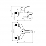 Смеситель Uno-10/K (WT) для ванны белый - изображение 3 Смеситель Uno-10/K (WT) для ванны белый - изображение 3