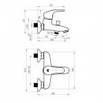 Смеситель Tornado-10/K для ванны - изображение 2 Смеситель Tornado-10/K для ванны - изображение 2