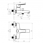 Смеситель для ванны NICA-10/K - изображение 2