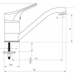 Смеситель для умывальника Deante JOKO BOJ 026M с поворотным изливом - изображение 2