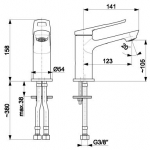 Смеситель AMAZONIT для умывальника - изображение 2