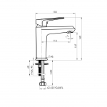 Смеситель DELI -18 для умывальника - изображение 2