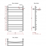Свирель D+ (нижн.подв.,1 рез) 500x800/10 с полкой - изображение 2