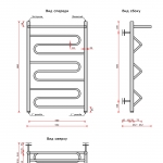 Танго + (нижн.подв.,1 рез) 500x800 с полкой - изображение 2