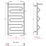 Танго 3+ (нижн.подв.,1 рез) 500x1000 с полкой - изображение 2