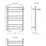 Свирель V+ (нижн.подв.,1 рез) 500x800/10 с полкой - изображение 2