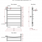 Свирель Ду-32 D + (бок.подв.левый,1 1/4рез) 500x700/8 с полкой - изображение 2