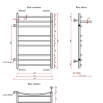 Свирель Ду-32 D + (бок.подв.левый,1 1/4рез) 500x800/8 с полкой - изображение 2