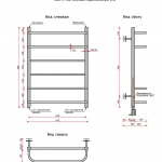 Дуэт квадрат (нижн.подв., 1/2 резьба) 500 х 700 / 6 - изображение 2