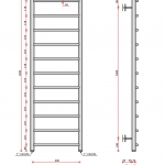Трапеция (нижн.подв., 1" резьба) 400 х 1200 / 11 - изображение 2