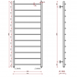 Трапеция (нижн.подв., 1" резьба) 500 х 1200 /11 - изображение 2