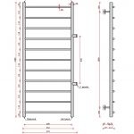 Трапеция (бок.подв.,1" рез) 500 х 1200 /11 - изображение 2