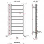 Соната (нижн.подв., 1/2" резьба) 400х1000 / 9 - изображение 2